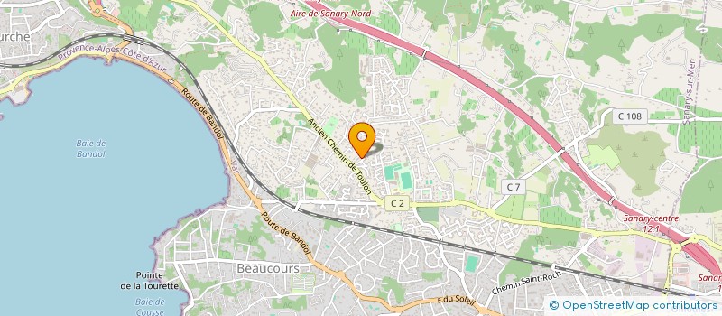 localisation de l'entreprise SCI GREVIRVINCE à SANARY-SUR-MER