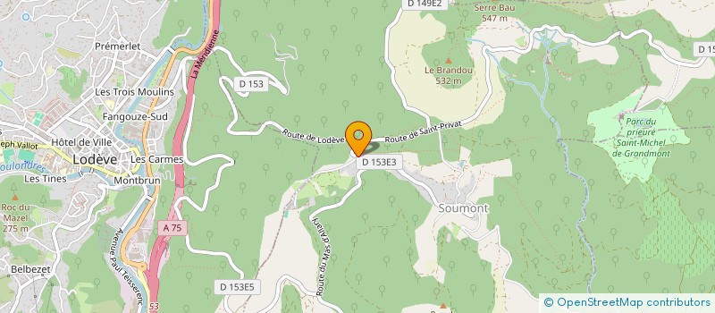 localisation de l'entreprise SCI GREWMATEW  SOUMONT