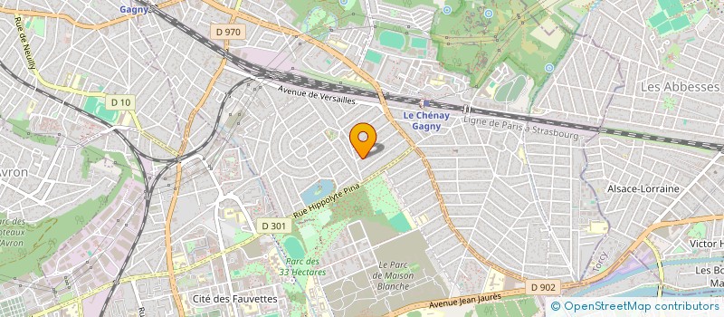localisation de l'entreprise SCI GREY à GAGNY