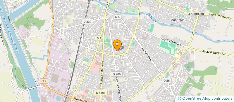 localisation de l'entreprise SCI GRF LEONIE  MONTELIMAR