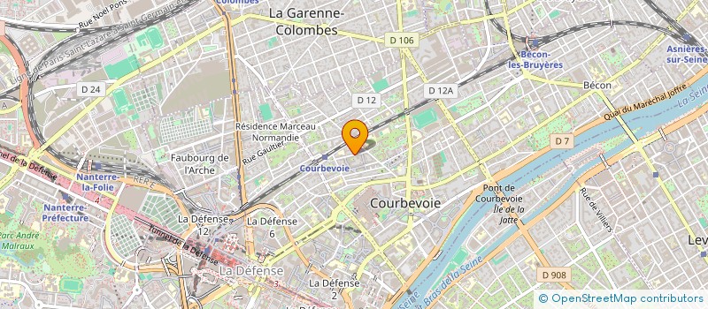 localisation de l'entreprise SCI GRGA à COURBEVOIE