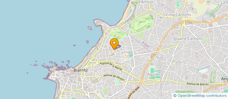 localisation de l'entreprise SCI GRI GOLF à BIARRITZ