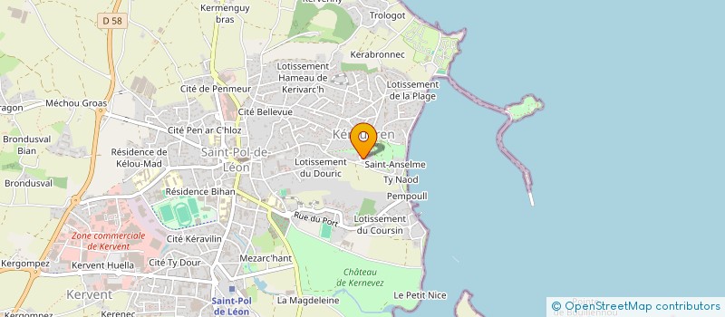 localisation de l'entreprise SCI GRIBOUILLE  SAINT-POL-DE-LEON