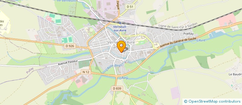 localisation de l'entreprise SCI GRIBOUILLE  VERNEUIL D'AVRE ET D'ITON