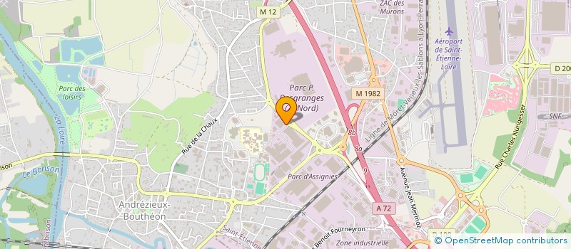 localisation de l'entreprise SCI GRIBOUILLE  ANDREZIEUX-BOUTHEON