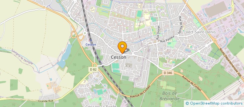 localisation de l'entreprise SCI GRIBOUILLE  CESSON