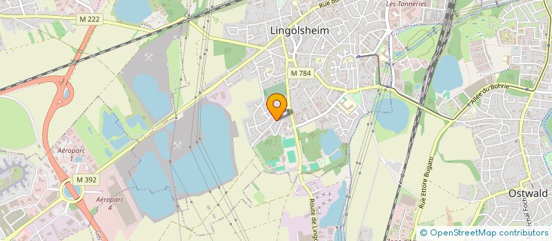 localisation de l'entreprise SCI GRIBOUILLE  LINGOLSHEIM