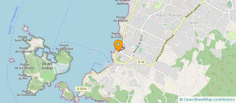 localisation de l'entreprise SCI GRIBOUILLES - GROUPE FRJ à SIX-FOURS-LES-PLAGES