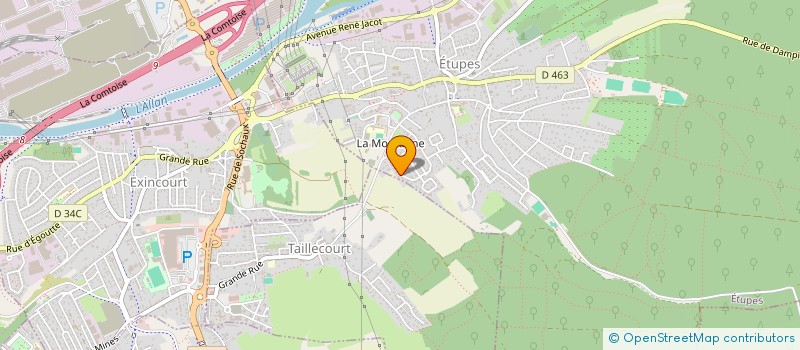 localisation de l'entreprise SCI GRIDOU  ETUPES