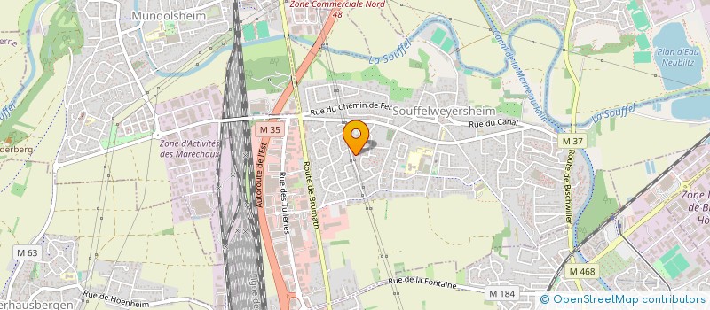 localisation de l'entreprise SCI GRIESBACH  SOUFFELWEYERSHEIM