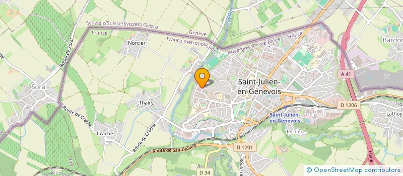 localisation de l'entreprise SCI GRIFFOND FB  SAINT-JULIEN-EN-GENEVOIS