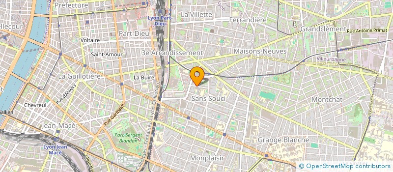 localisation de l'entreprise SCI GRIFI  LYON