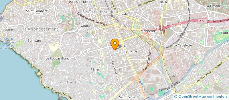 localisation de l'entreprise SCI GRIGNAN PARADIS à MARSEILLE