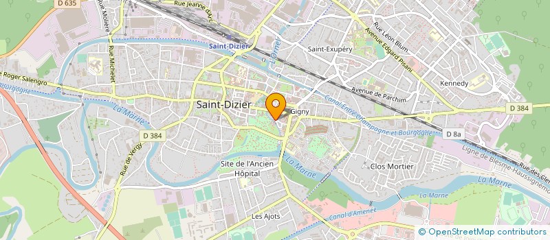 localisation de l'entreprise SCI GRIGNON à SAINT-DIZIER