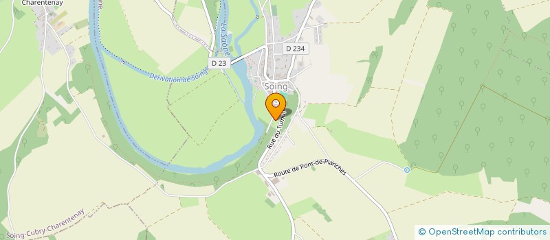 localisation de l'entreprise SCI GRIGNON  SOING-CUBRY-CHARENTENAY