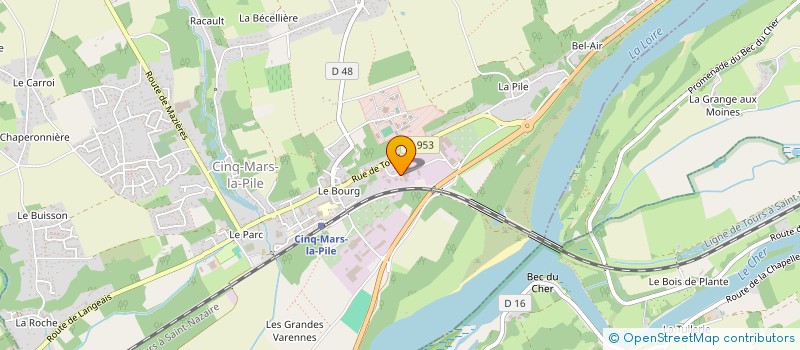 localisation de l'entreprise SCI GRILLEMONT  CINQ-MARS-LA-PILE