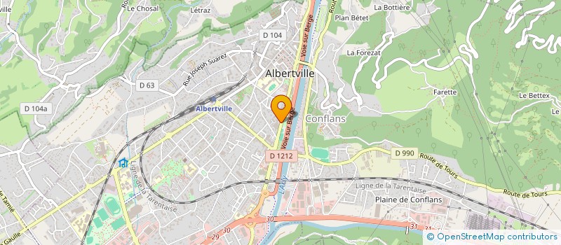 localisation de l'entreprise SCI GRILLERE AND CO  ALBERTVILLE