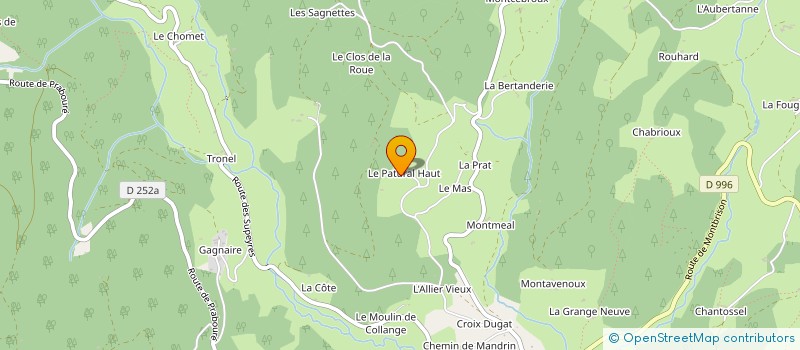 localisation de l'entreprise SCI GRILLET DLT  SAINT-ANTHEME