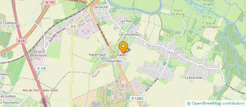 localisation de l'entreprise SCI GRILLET LEONARD à LES GONDS