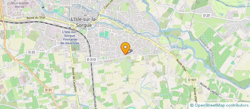 localisation de l'entreprise SCI GRILLET MEZARD  L ISLE SUR LA SORGUE