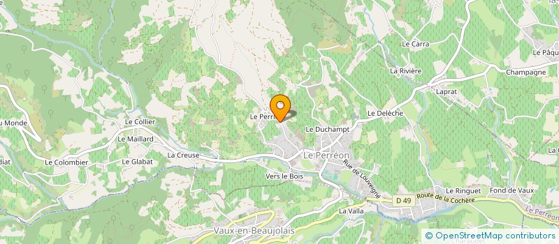 localisation de l'entreprise SCI GRILLON  LE PERREON