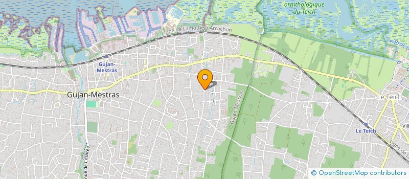 localisation de l'entreprise SCI GRILLON  GUJAN-MESTRAS