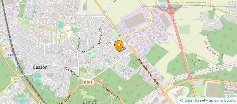 localisation de l'entreprise SCI GRILLON  VERT-SAINT-DENIS