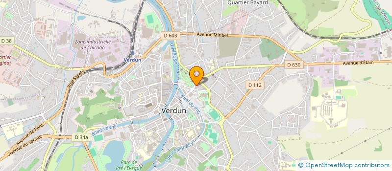 localisation de l'entreprise SCI GRILLOT LELOUP à VERDUN