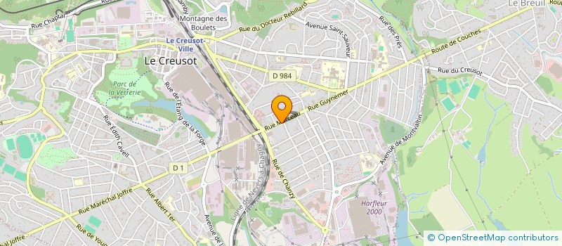 localisation de l'entreprise SCI GRIM 71  LE CREUSOT