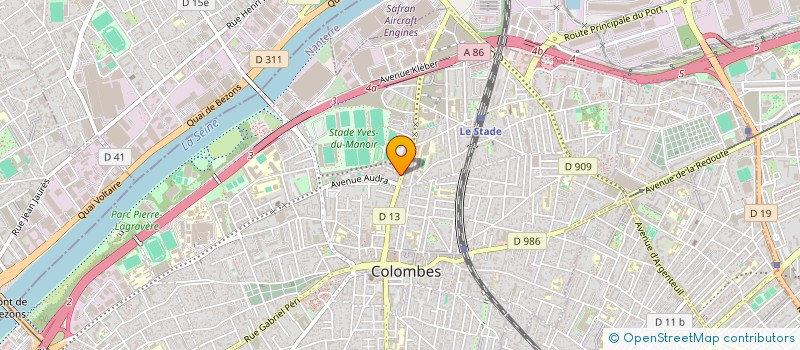 localisation de l'entreprise SCI GRIMA  COLOMBES