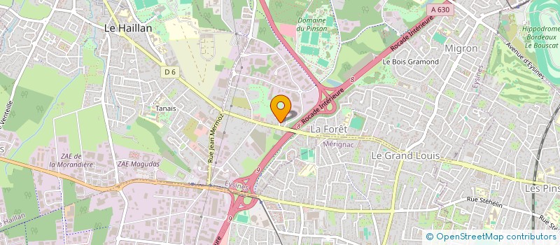 localisation de l'entreprise SCI GRIMAL  MERIGNAC