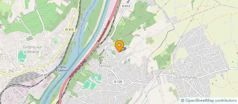 localisation de l'entreprise SCI GRIMALDI AUVERGNE  TERNAY