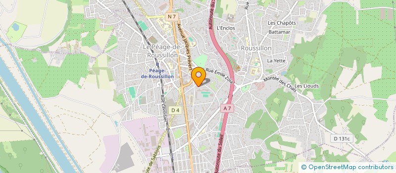 localisation de l'entreprise SCI GRIMAU  ROUSSILLON