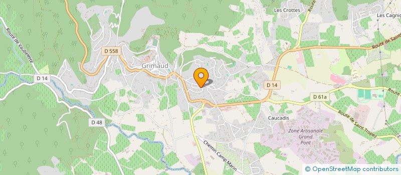 localisation de l'entreprise SCI GRIMAUD COGOLIN à GRIMAUD