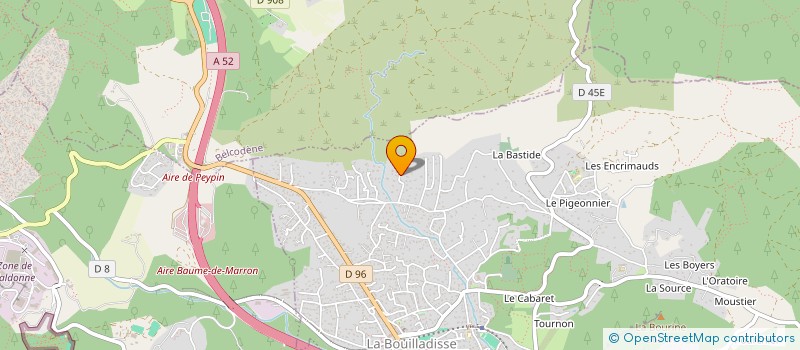 localisation de l'entreprise SCI GRIMAUD LA VALENTINE  LA BOUILLADISSE