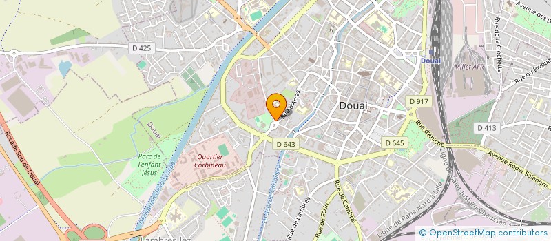 localisation de l'entreprise SCI GRIMAUDILE à DOUAI