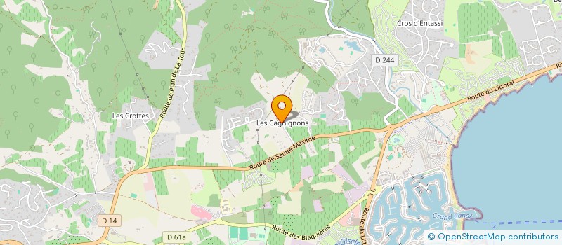 localisation de l'entreprise SCI GRIMONTAN à GRIMAUD