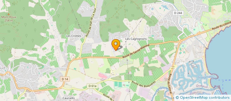 localisation de l'entreprise SCI GRIMPARC à GRIMAUD