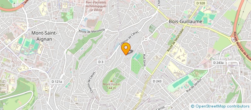 localisation de l'entreprise SCI GRIN à BOIS-GUILLAUME