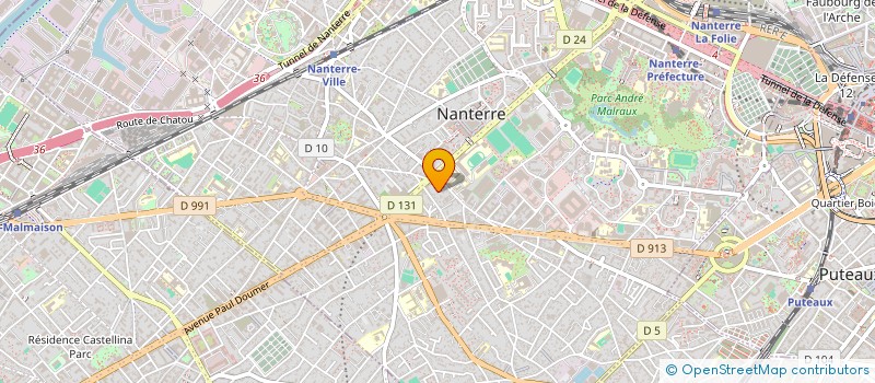 localisation de l'entreprise SCI GRINDEL  NANTERRE