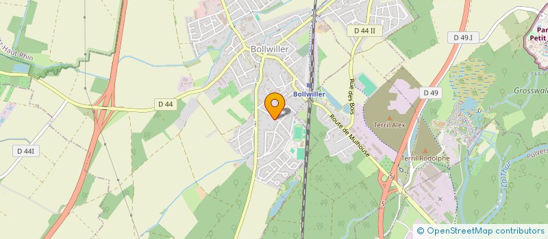 localisation de l'entreprise SCI GRINE RENOVATION  BOLLWILLER
