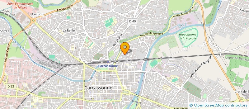 localisation de l'entreprise SCI GRINO à CARCASSONNE