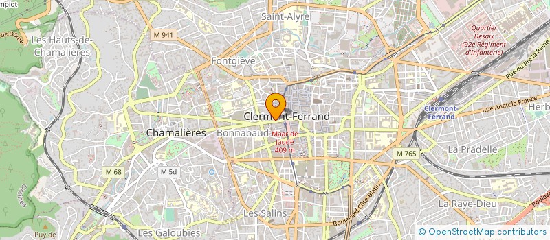 localisation de l'entreprise SCI GRINOT PATRIMOINE  CLERMONT-FERRAND