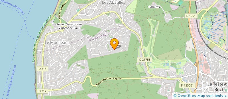 localisation de l'entreprise SCI GRIOTTE à LA TESTE-DE-BUCH