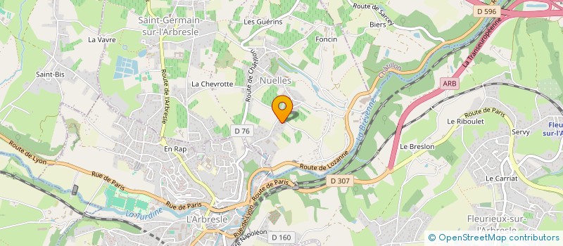 localisation de l'entreprise SCI GRISAB  SAINT-GERMAIN-NUELLES