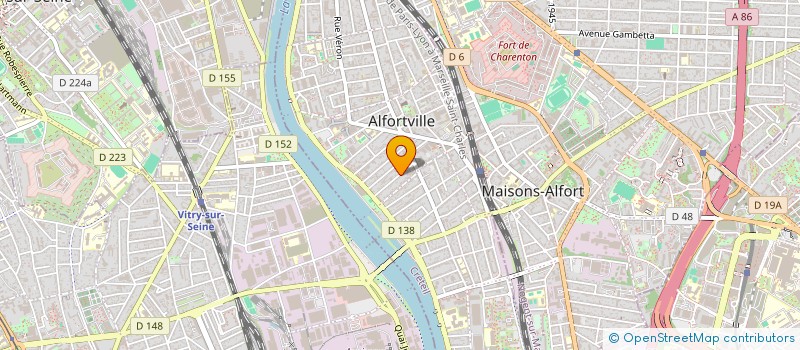 localisation de l'entreprise SCI GRISONI-PEREZ à ALFORTVILLE