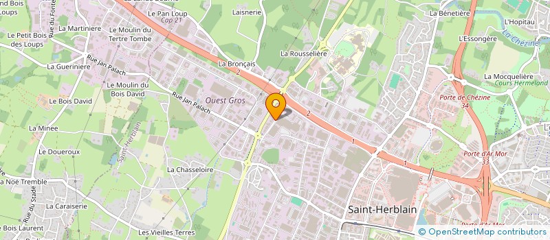 localisation de l'entreprise SCI GRIVES  SAINT-HERBLAIN