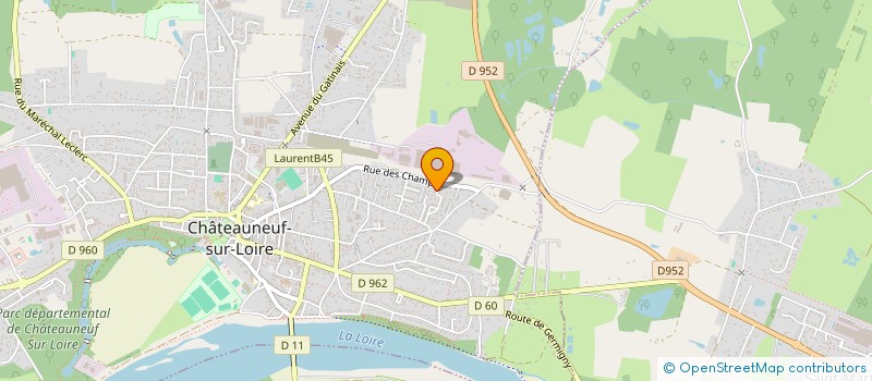 localisation de l'entreprise SCI GRIVOT à CHATEAUNEUF-SUR-LOIRE
