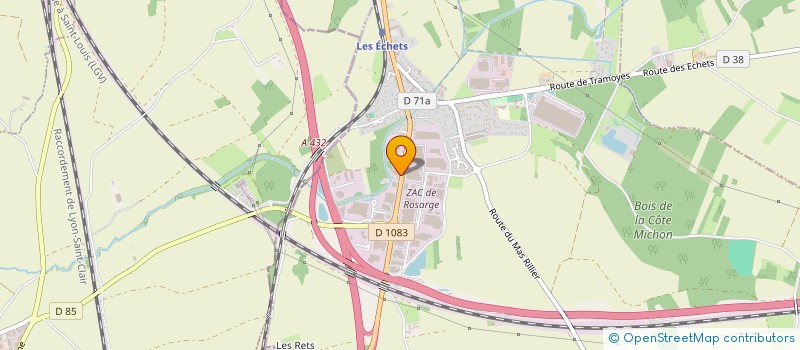 localisation de l'entreprise SCI GROBENET à MIRIBEL