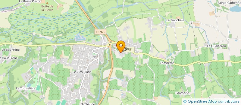 localisation de l'entreprise SCI GROBER  OREE-D'ANJOU